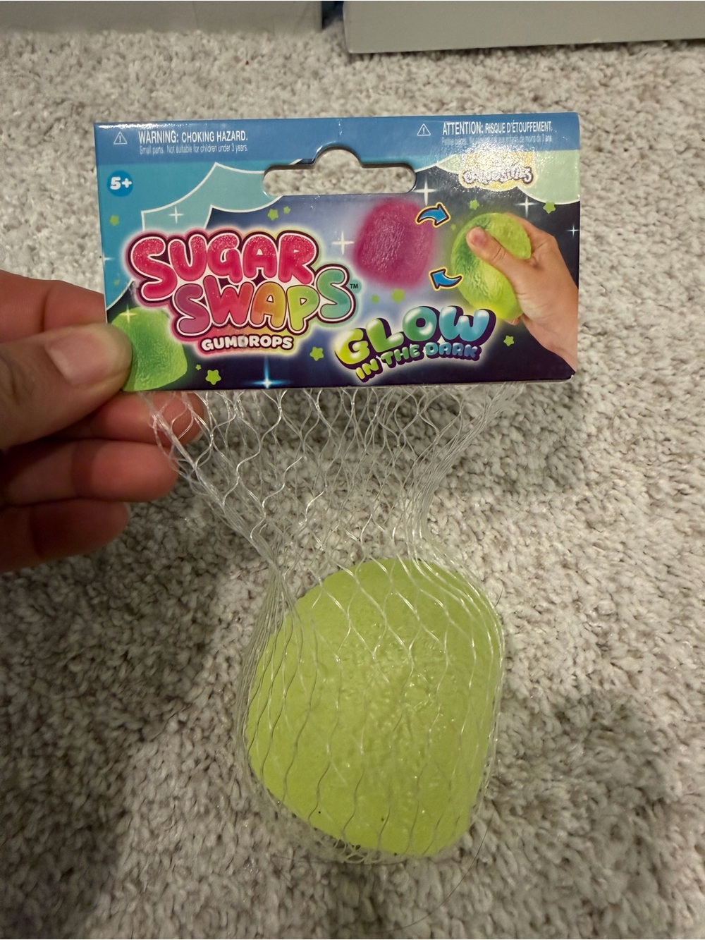 Glow-in-the-Dark Gumdrops Kids Toy - Green